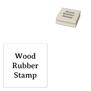 Remove This Text & Add Your Own Design 2" x 2" Rubber Stamp