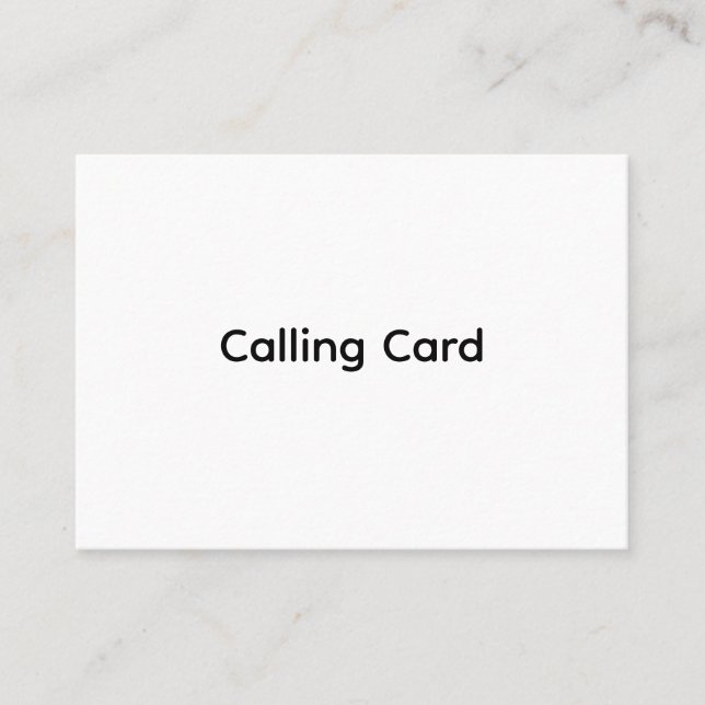 Remove This Text & Add Your Own Design 3.5" x 2.5" Calling Card (Front)