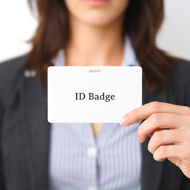 Remove This Text & Add Your Own Design 3" x 5" Badge (Presented)