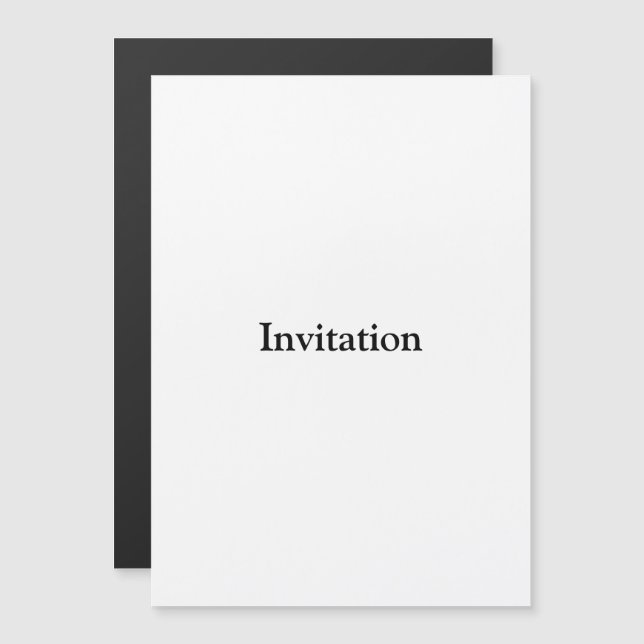 Remove This Text & Add Your Own Design 5" x 7" Magnetic Invitation (Front/Back)