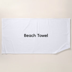 Remove This Text & Add Your Own Design Beach Towel