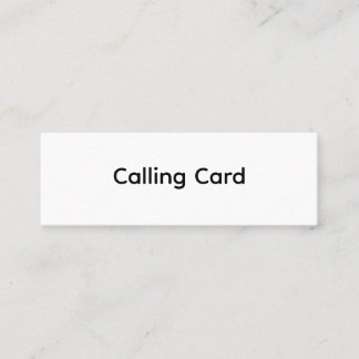 Remove This Text & Add Your Own Design Calling Card