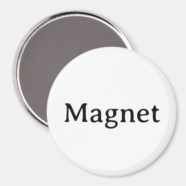 Remove This Text & Add Your Own Design Circle Magnet (Front/Back)