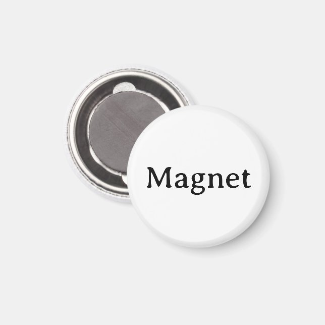Remove This Text & Add Your Own Design Circle Magnet (Front/Back)