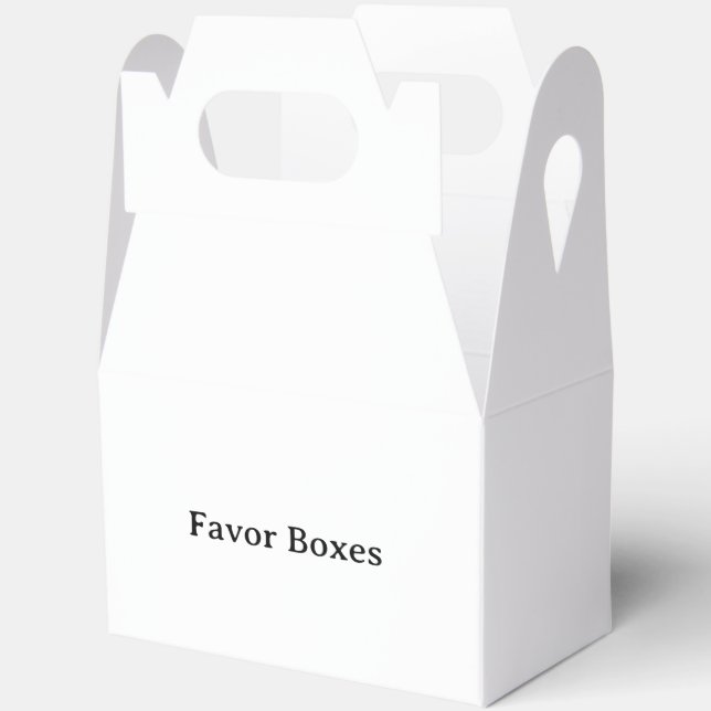 Remove This Text & Add Your Own Design Favor Box (Open)