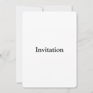 Remove This Text & Add Your Own Design Flat Invitation