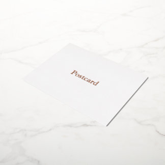 Remove This Text & Add Your Own Design Foil Holiday Postcard