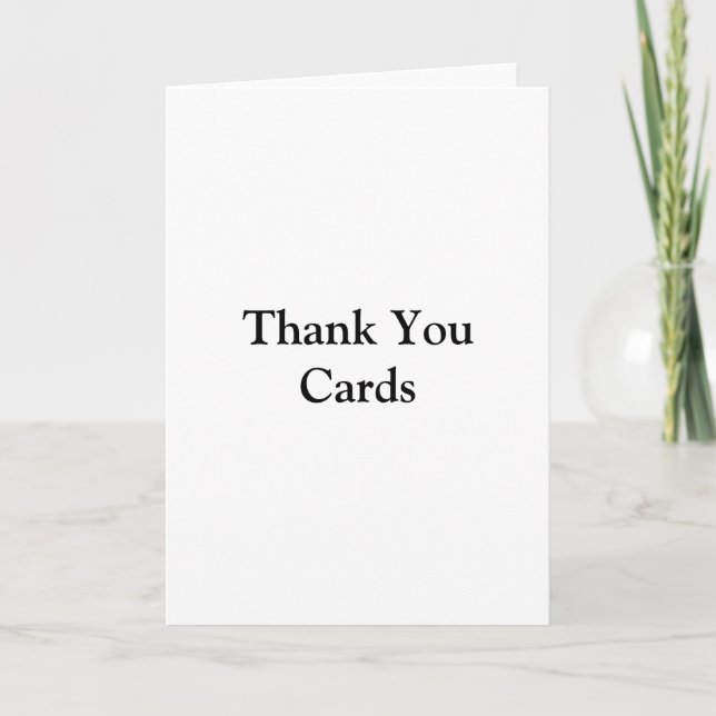 Remove This Text & Add Your Own Design Folded Thank You Card (Front)