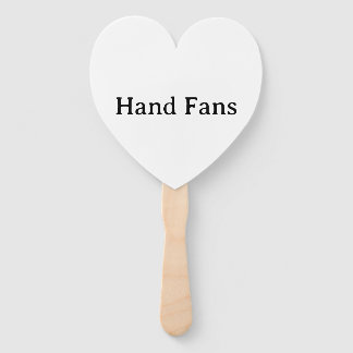 Remove This Text & Add Your Own Design Heart Hand Fan
