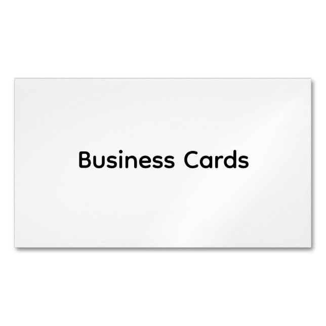 Remove This Text & Add Your Own Design Magnetic Business Card (Front)
