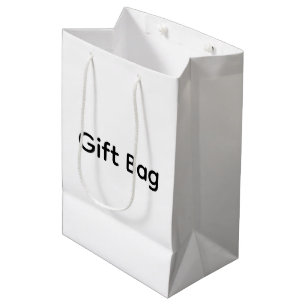 Remove This Text & Add Your Own Design Medium Gift Bag