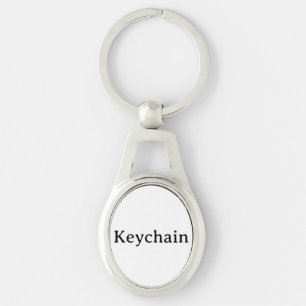 Remove This Text & Add Your Own Design Oval Keychain