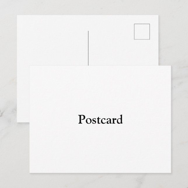 Remove This Text & Add Your Own Design Postcard (Front/Back)