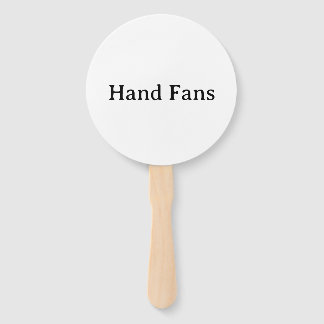 Remove This Text & Add Your Own Design Round Hand Fan