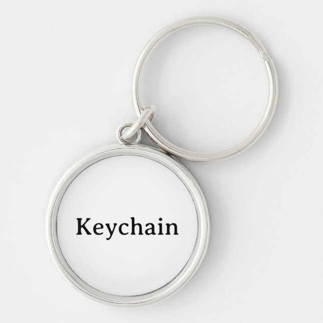 Remove This Text & Add Your Own Design Round Keychain (Front)
