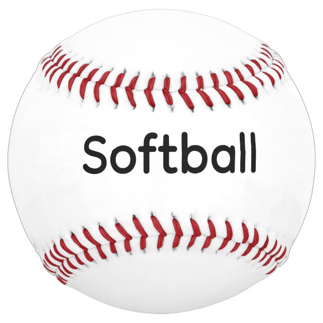Remove This Text & Add Your Own Design Softball (Front)
