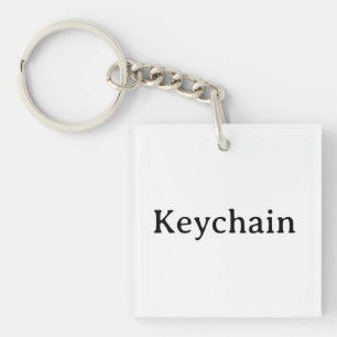 Remove This Text & Add Your Own Design Square Keychain