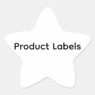 Remove This Text & Add Your Own Design Star Sticker