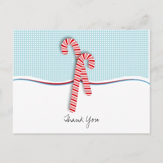 Remplissez la carte postale Merci de Noël vide (Devant)