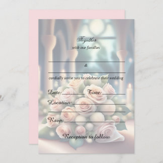 Remplissez Le Faire-part de mariage Floral Vierge