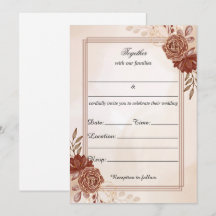 Remplissez Le Faire-part de mariage Floral Vierge
