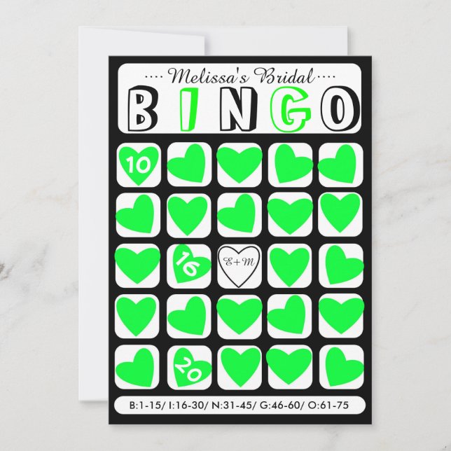 Remplissez-le sur mesure dans la carte de jeu vert (Devant)