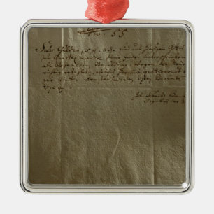 Remuneration Receipt, 17th December, 1704 Metal Ornament