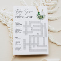 REMY Baby Shower Crossword Game - Poppin Bottles