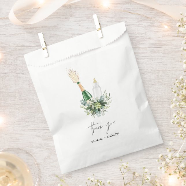 REMY Poppin Bottles Baby Shower Favour Bag (Clipped)