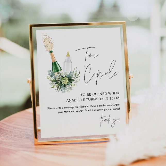 REMY Time Capsule Baby Shower Sign Poppin Bottles (Creator Uploaded)