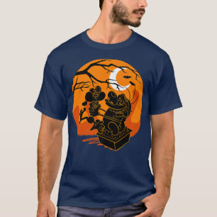 Ren and Stimpy Halloween Haunted Sunset Hug T-Shirt