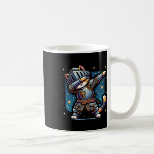 Ren Faire Medieval Knight Dabbing Cat Kitten Funny Coffee Mug