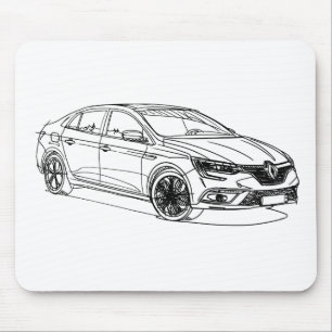 Ren Megane sedan 2017 Mouse Pad