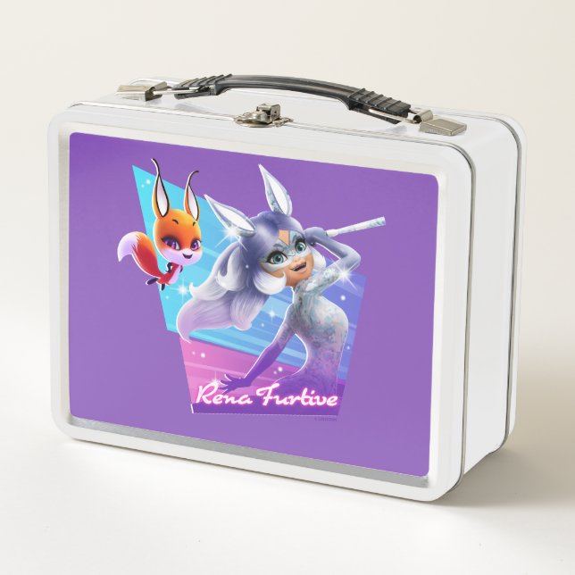 Rena Furtive Graphic Metal Lunch Box (Front)