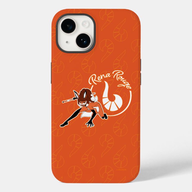 Rena Rouge Badge Case-Mate iPhone Case (Back)