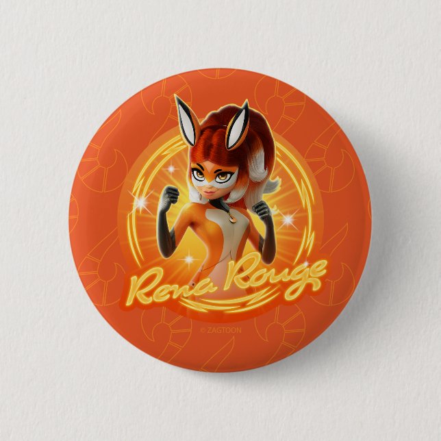 Rena Rouge Circle Badge 2 Inch Round Button (Front)