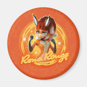 Rena Rouge Circle Badge Magnet