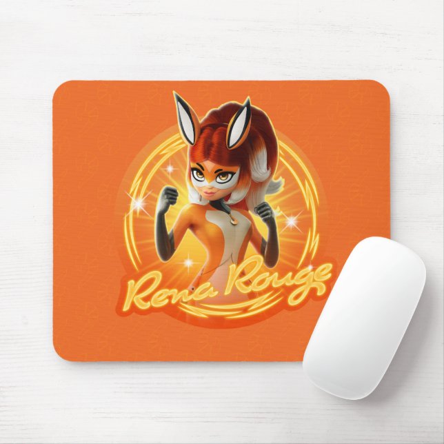 Rena Rouge Circle Badge Mouse Pad (With Mouse)