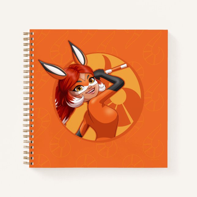 Rena Rouge Orange Badge Notebook (Front)