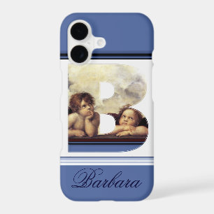 RENAISSANCE ANGEL B LETTER Winged Cherub Monogram