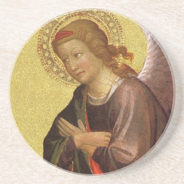 Renaissance Angel by Master of the Bambino Vispo Coaster (Front)