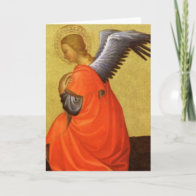 Renaissance Angel by Master of the Bambino Vispo Holiday Card (Front)