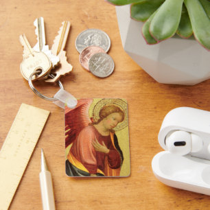 Renaissance Angel by Master of the Bambino Vispo Keychain