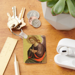 Renaissance Angel by Master of the Bambino Vispo Keychain