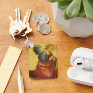 Renaissance Angel by Master of the Bambino Vispo Keychain