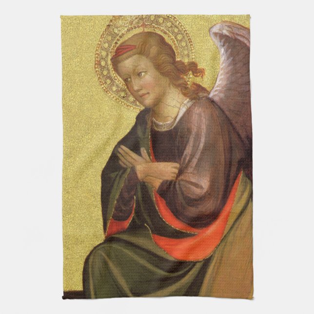 Renaissance Angel by Master of the Bambino Vispo Kitchen Towel (Vertical)