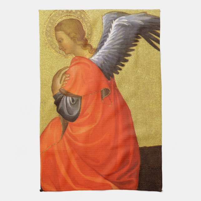 Renaissance Angel by Master of the Bambino Vispo Kitchen Towel (Vertical)