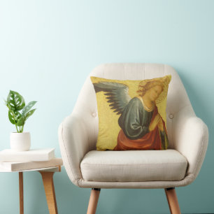 Renaissance Angel by Master of the Bambino Vispo Throw Pillow