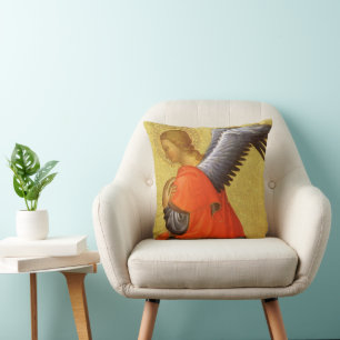 Renaissance Angel by Master of the Bambino Vispo Throw Pillow