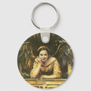 Renaissance Angel Design Keychain